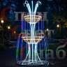 Световой фонтан "Королевский стандарт" 2х3м мульти