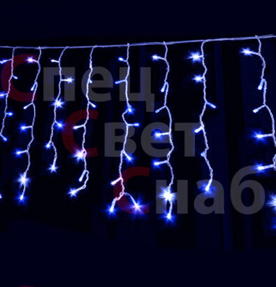Светодиодная уличная бахрома 3*0,9 м. LED 232. Синее свечение. СПП.